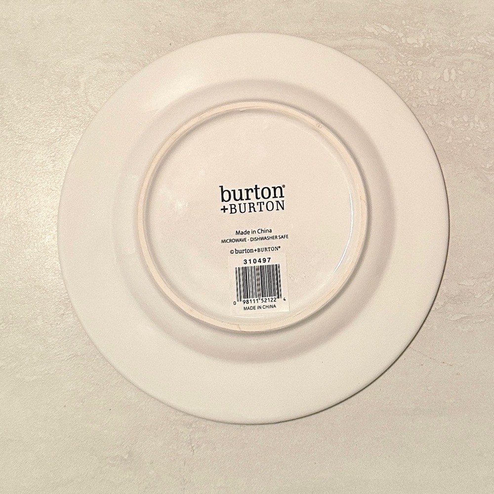 burton + BURTON -  12 DAYS OF CHRISTMAS PARTRIDGE PLATE 8” NEW - Picture 2 of 4